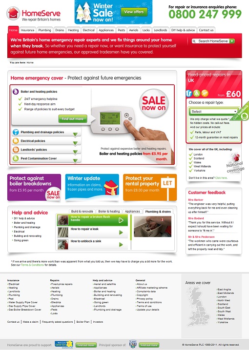 HomeServe screenshot